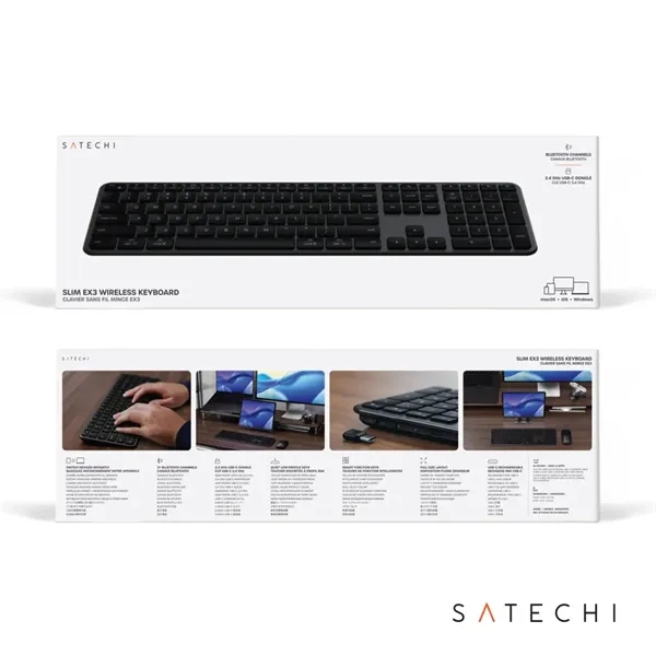 The Satechi Slim EX3 Wireless Keyboard delivers full-size functionality.... from ASI 84592 St Regis Group