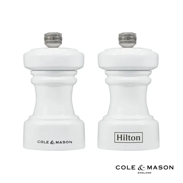 The Hoxton White Gloss Salt & Pepper Mills feature a modern... from ASI 84592 St Regis Group