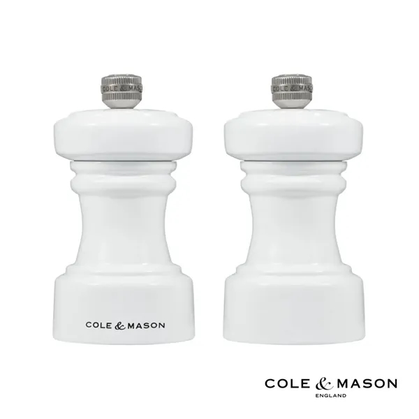 The Hoxton White Gloss Salt & Pepper Mills feature a modern... from ASI 84592 St Regis Group