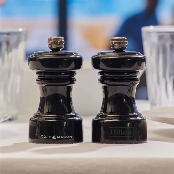 The Hoxton White Gloss Salt & Pepper Mills feature a modern... from ASI 84592 St Regis Group