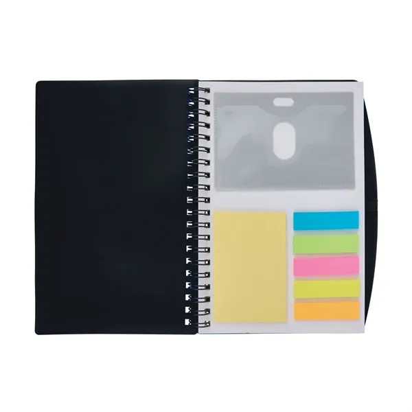 Bates Spiral FSC® Notebook With Sticky Notes and Flags... from ASI 67866 Logomark/Valumark