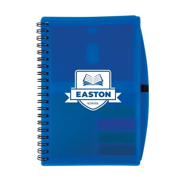 Bates Spiral FSC® Notebook With Sticky Notes and Flags... from ASI 67866 Logomark/Valumark