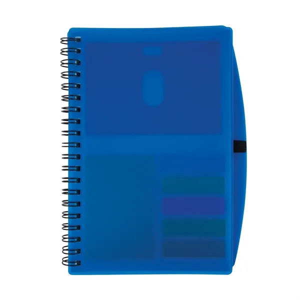 Bates Spiral FSC® Notebook With Sticky Notes and Flags... from ASI 67866 Logomark/Valumark