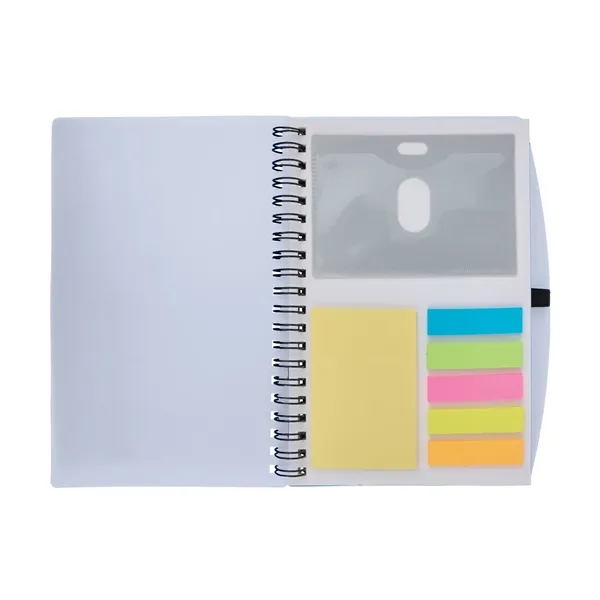 Bates Spiral FSC® Notebook With Sticky Notes and Flags... from ASI 67866 Logomark/Valumark