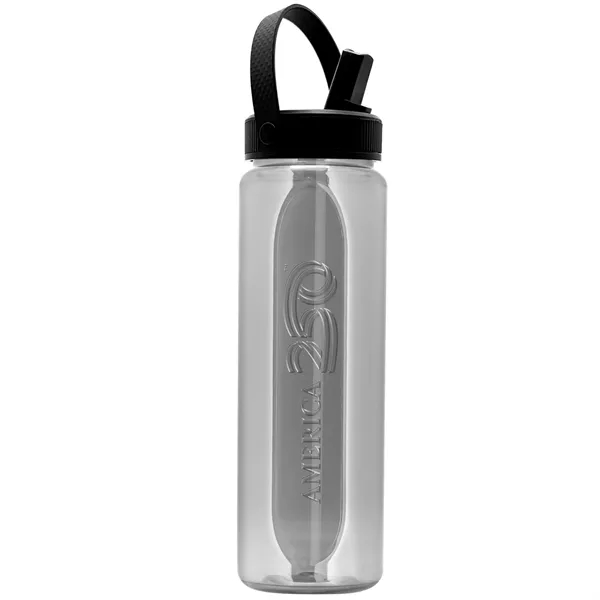 Garyline® Boss Embossed RPET Bottle with Flip-Straw, Swiv...... from ASI 40480 Koozie Group