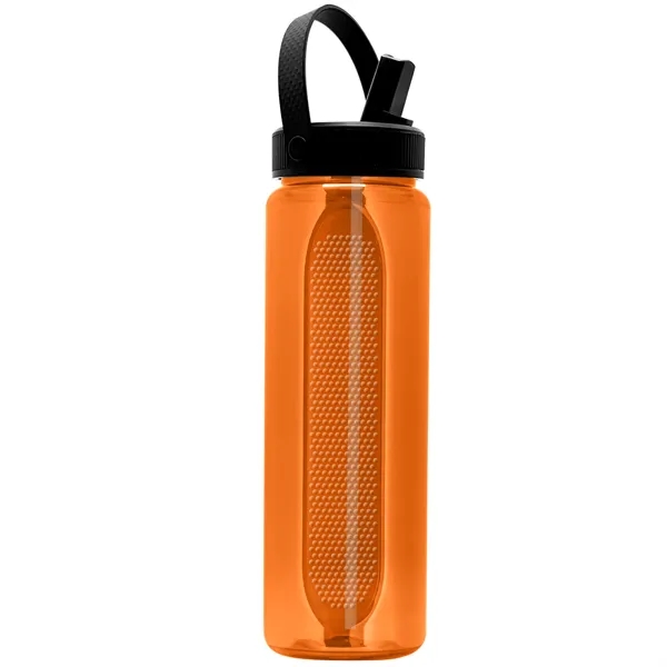 Garyline® Boss Embossed RPET Bottle with Flip-Straw, Swiv...... from ASI 40480 Koozie Group