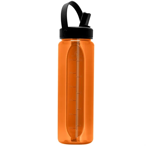 Garyline® Boss Embossed RPET Bottle with Flip-Straw, Swiv...... from ASI 40480 Koozie Group