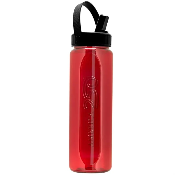 Garyline® Boss Embossed RPET Bottle with Flip-Straw, Swiv...... from ASI 40480 Koozie Group