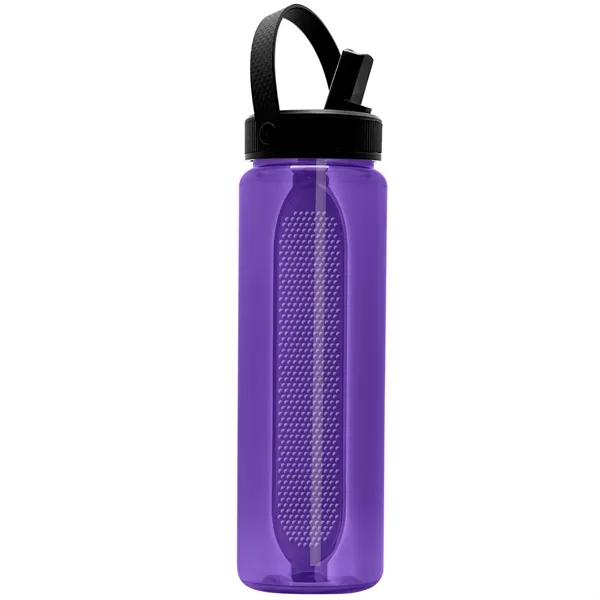 Garyline® Boss Embossed RPET Bottle with Flip-Straw, Swiv...... from ASI 40480 Koozie Group