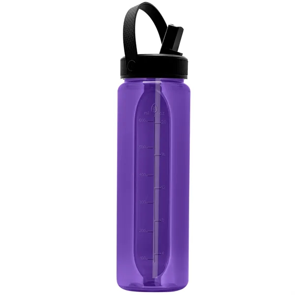 Garyline® Boss Embossed RPET Bottle with Flip-Straw, Swiv...... from ASI 40480 Koozie Group