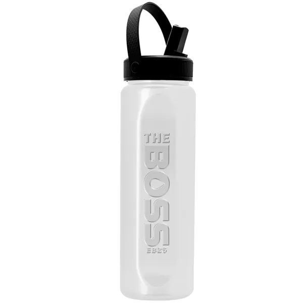 Garyline® Boss Embossed RPET Bottle with Flip-Straw, Swiv...... from ASI 40480 Koozie Group