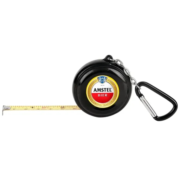 Full Color 6-Foot Black Pocket Tape Measure w/Carabiner, 2-sided imprint... from ASI 62635 Inno-Vative Solutions Grp LTD