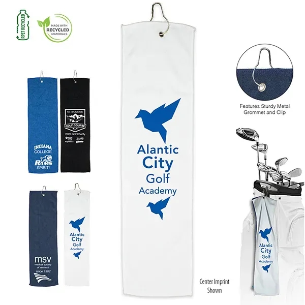 Recycled Golf Towel - 6" X 22"... from ASI 62660 Innovation Line