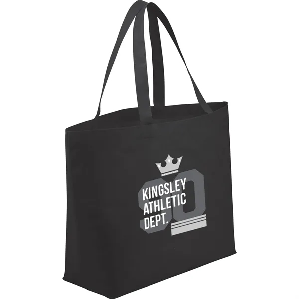 Non-woven shopping tote bag with 19" double handles.... from ASI 66887 PCNA / Bullet