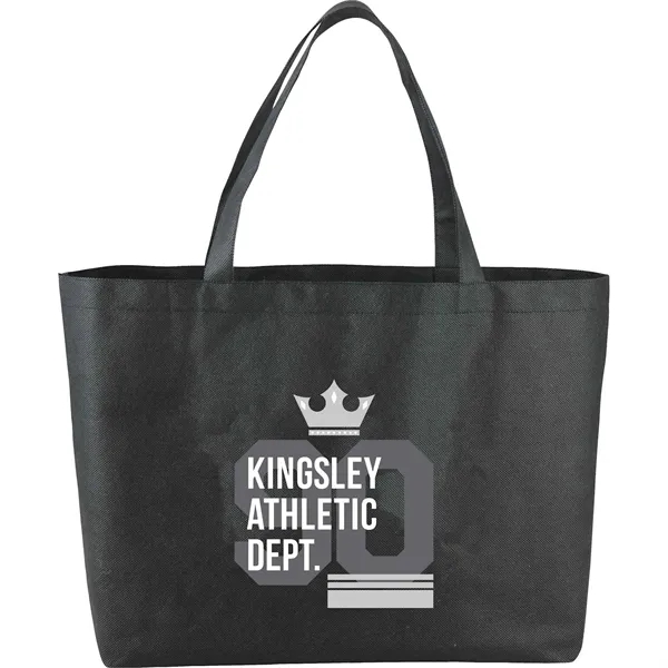 Non-woven shopping tote bag with 19" double handles.... from ASI 66887 PCNA / Bullet