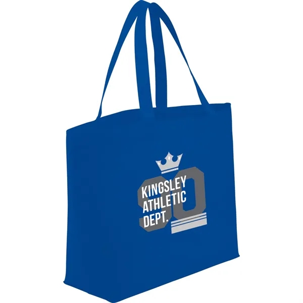 Non-woven shopping tote bag with 19" double handles.... from ASI 66887 PCNA / Bullet