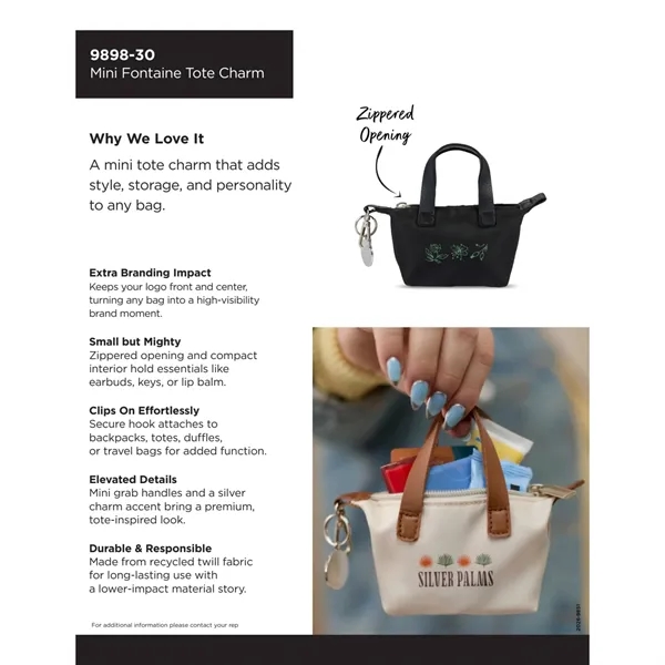 Mini Fontaine Tote Charm... from ASI 66887 PCNA / Leeds