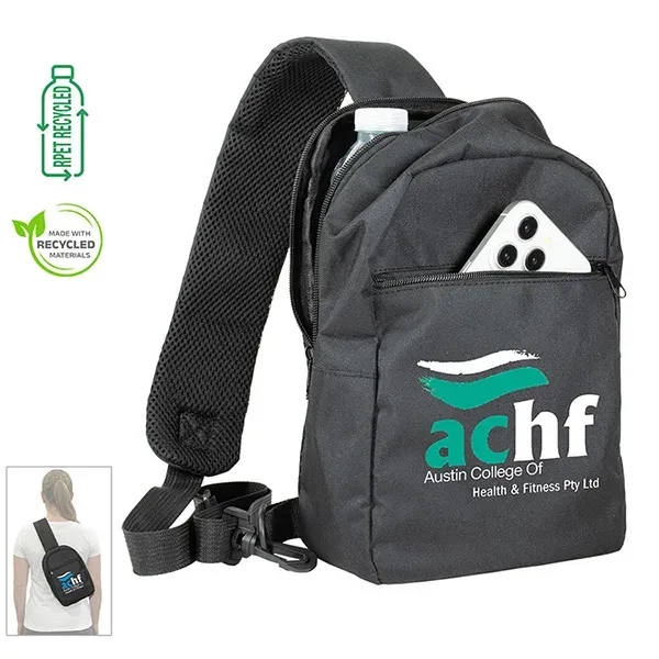 BIG SKY - Recycled RPET Cross-Body Sling Backpack Bag... from ASI 62660 Innovation Line