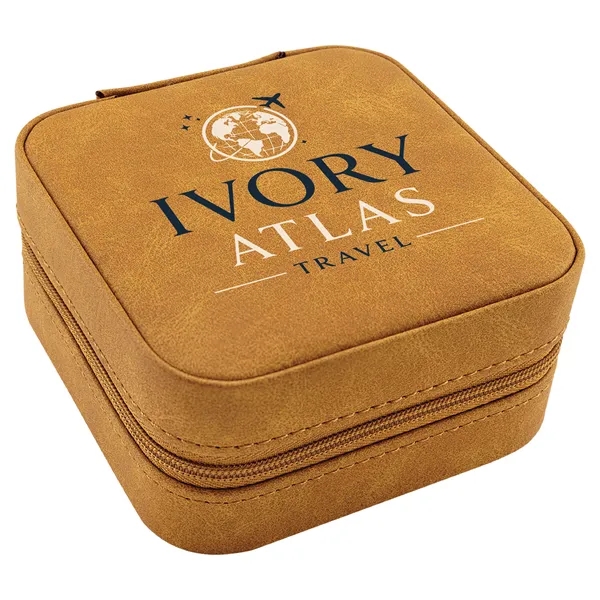 4" x 4" x 2" Leatherette Travel Jewelry Box... from ASI 74601 Calico