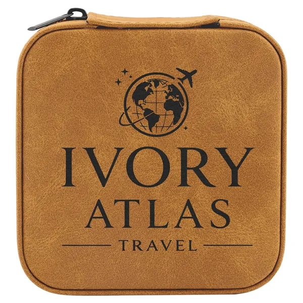 4" x 4" x 2" Leatherette Travel Jewelry Box... from ASI 74601 Calico