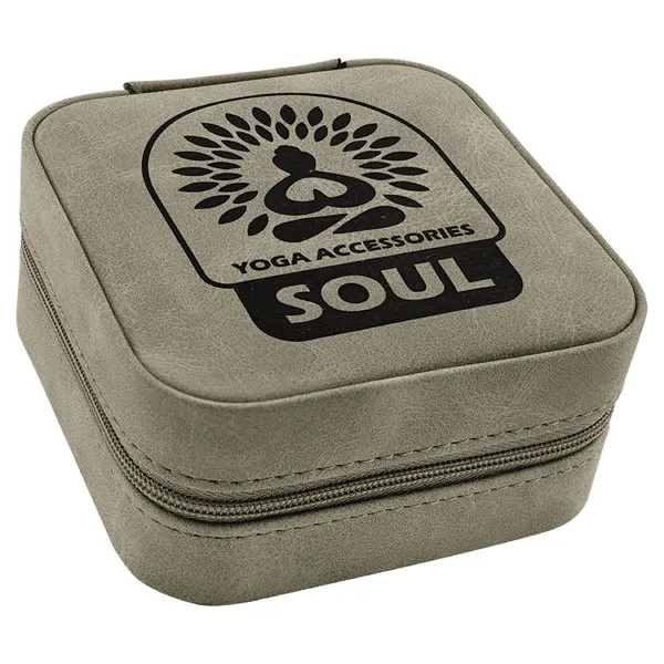 4" x 4" x 2" Leatherette Travel Jewelry Box... from ASI 74601 Calico