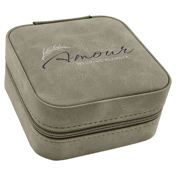 4" x 4" x 2" Leatherette Travel Jewelry Box... from ASI 74601 Calico