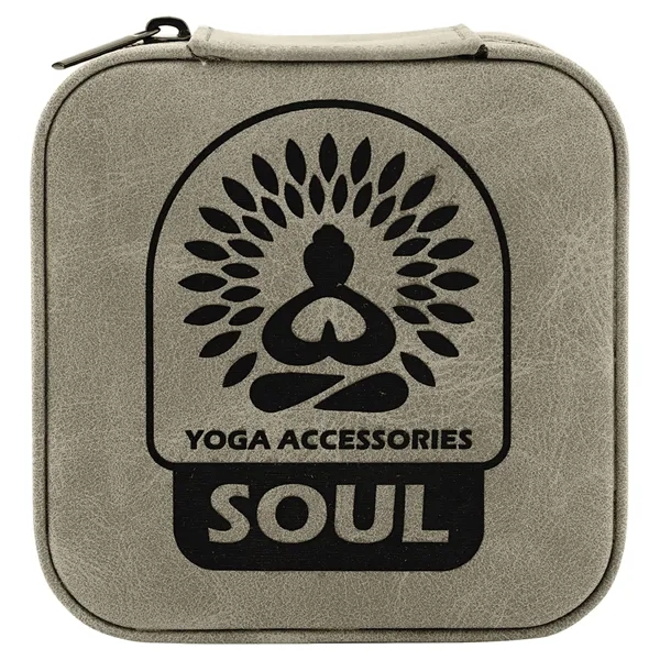 4" x 4" x 2" Leatherette Travel Jewelry Box... from ASI 74601 Calico