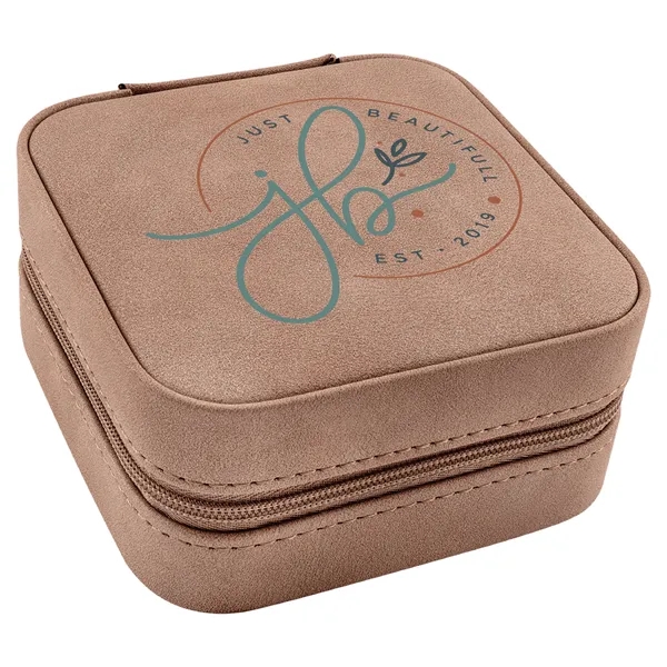 4" x 4" x 2" Leatherette Travel Jewelry Box... from ASI 74601 Calico