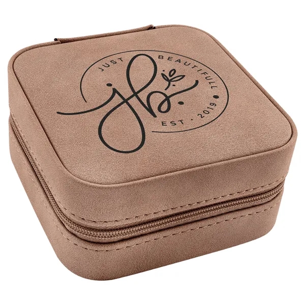 4" x 4" x 2" Leatherette Travel Jewelry Box... from ASI 74601 Calico