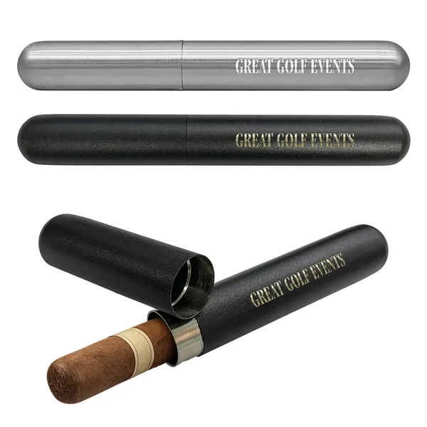 Two-piece stainless steel cigar tube accommodates a range of cigar lengths... from ASI 52710 Lincoln Line