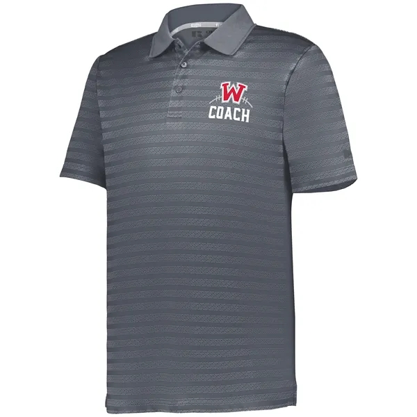 Sideline striped polo with 3 button placket.... from ASI 37461 Augusta Sportswear