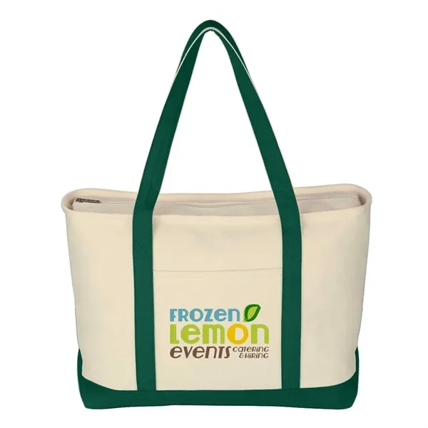 23" W x 14" H x 7"  cotton canvas tote... from ASI 63549 Jornik Manufacturing Corp