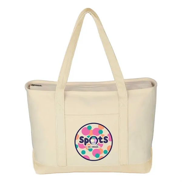 23" W x 14" H x 7"  cotton canvas tote... from ASI 63549 Jornik Manufacturing Corp