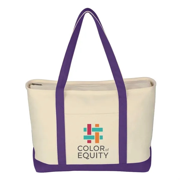 23" W x 14" H x 7"  cotton canvas tote... from ASI 63549 Jornik Manufacturing Corp