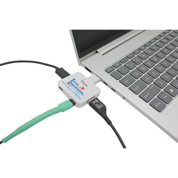 Item #80-44578 Recycled 4-in-1 USB Hub, Full Color Digital