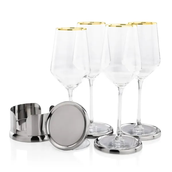 The Baldoni Coasters & Wine Set blends refined design with practical... from ASI 84592 St Regis Group