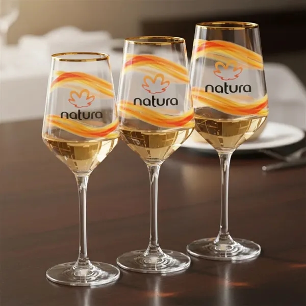 The Tucson Gold Rim VividPrint™ Wine Glass features a sleek, contemporary... from ASI 84592 St Regis Group