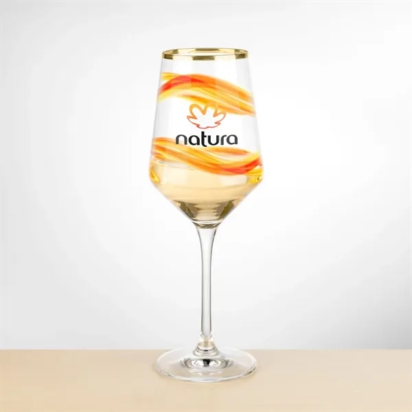The Tucson Gold Rim VividPrint™ Wine Glass features a sleek, contemporary... from ASI 84592 St Regis Group