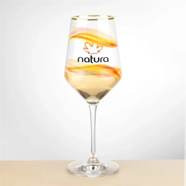 The Tucson Gold Rim VividPrint™ Wine Glass features a sleek, contemporary... from ASI 84592 St Regis Group