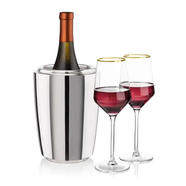 Pescara Wine Cooler & Tucson Gold Rim Wine Set... from ASI 84592 St Regis Group