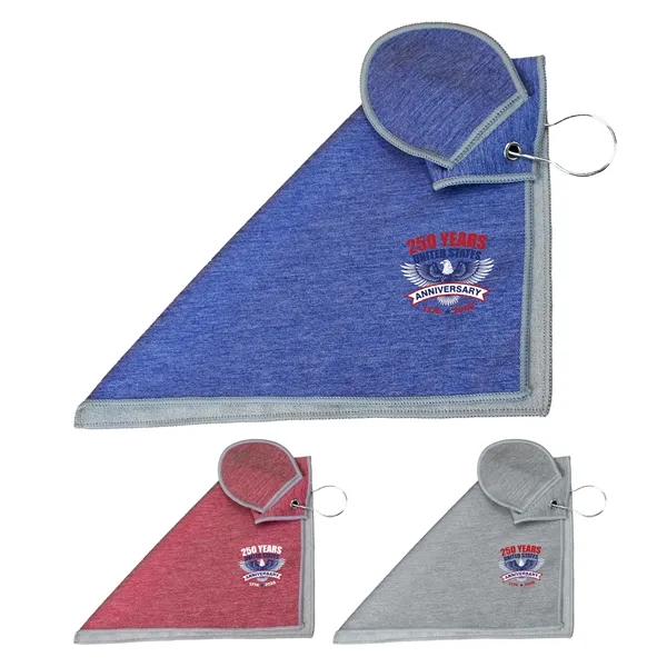 Patriotic Heather Golf Towel... from ASI 30208 A P Specialties / AP Specialties