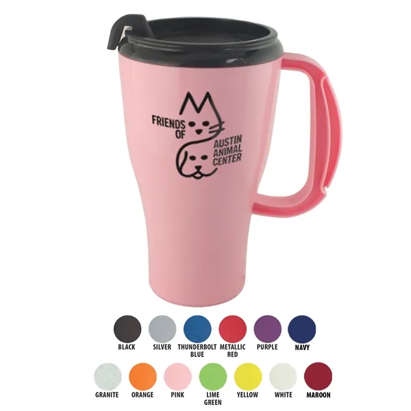 The 16 oz Insulated Omega mug has a high-gloss finish and... from ASI 93520 Ventura Inc