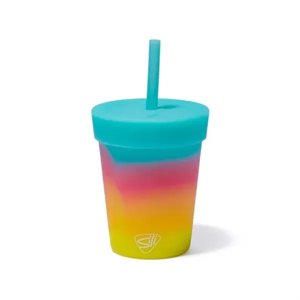 Silicone 8 oz kids tumbler with lid and straw. Custom imprint... from ASI 72657 Active Life Promo / Apres Ski Active Life