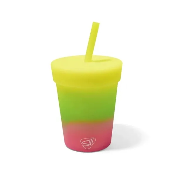 Silicone 8 oz kids tumbler with lid and straw. Custom imprint... from ASI 72657 Active Life Promo / Apres Ski Active Life