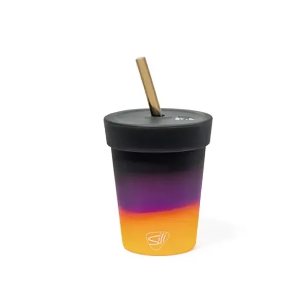 Silicone 8 oz kids tumbler with lid and straw. Custom imprint... from ASI 72657 Active Life Promo / Apres Ski Active Life