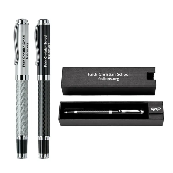 This laser-engraved pen set is ready to take your logo to... from ASI 41511 Brainchild USA Inc / BrainChild Gift Club