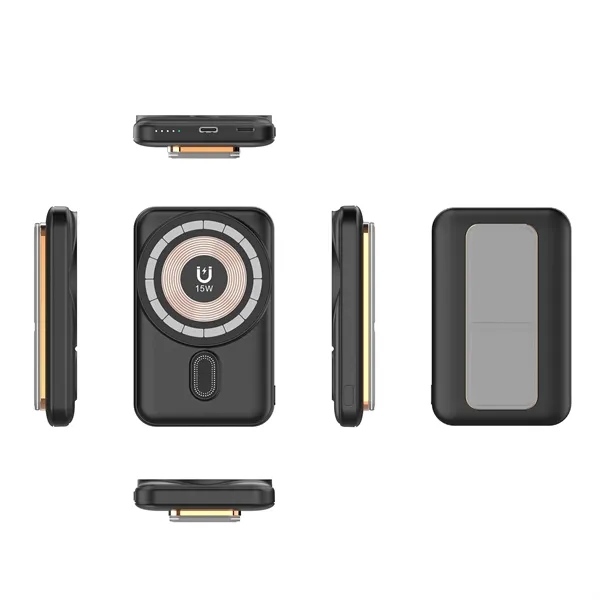 5000mAh Power Bank Wireless charge w/built-in Holder Stand... from ASI 41511 Brainchild USA Inc / BrainChild Gift Club