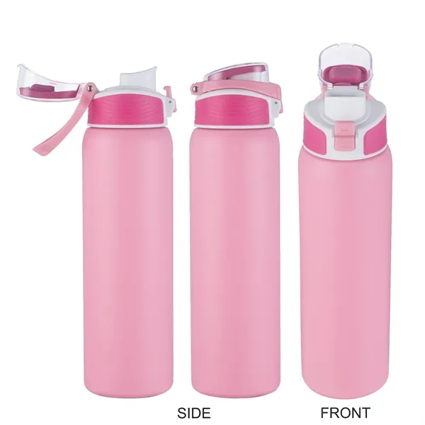 28oz. Vacuum Insulated Stainless Steel Water Bottle with Handle Lid... from ASI 41511 Brainchild USA Inc / BrainChild Gift Club
