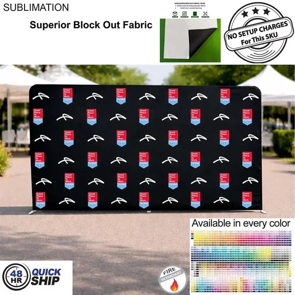 48Hr Quick Ship - 15'W x 8'H EuroFit Tension Fabric Straight... from ASI 53509 FIEL-Fairdeal Import & Export