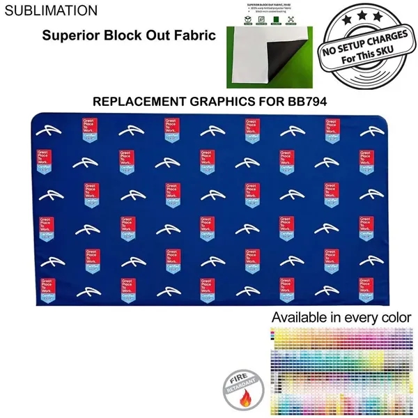 Replacement Graphics Double Sided 15'W x 8'H EuroFit Superior Block out... from ASI 53509 FIEL-Fairdeal Import & Export